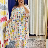 Leaf Pattern Pregnancy Special Mini Mexi Set