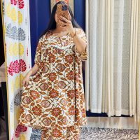 Brown & Creame Pregnancy Special Mini Mexi